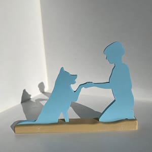 Statuetta 3D Personalizzata Uomo e Pet