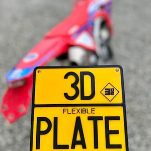 Targa flessibile per competizioni off road
