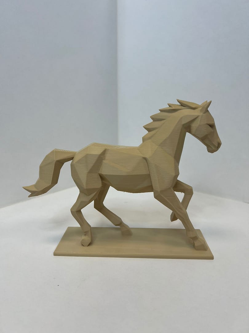 Statuetta cavallo - stampa 3D - immagine 3
